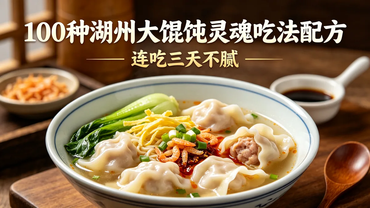 100种湖州大馄饨灵魂吃法配方 连吃三天不腻