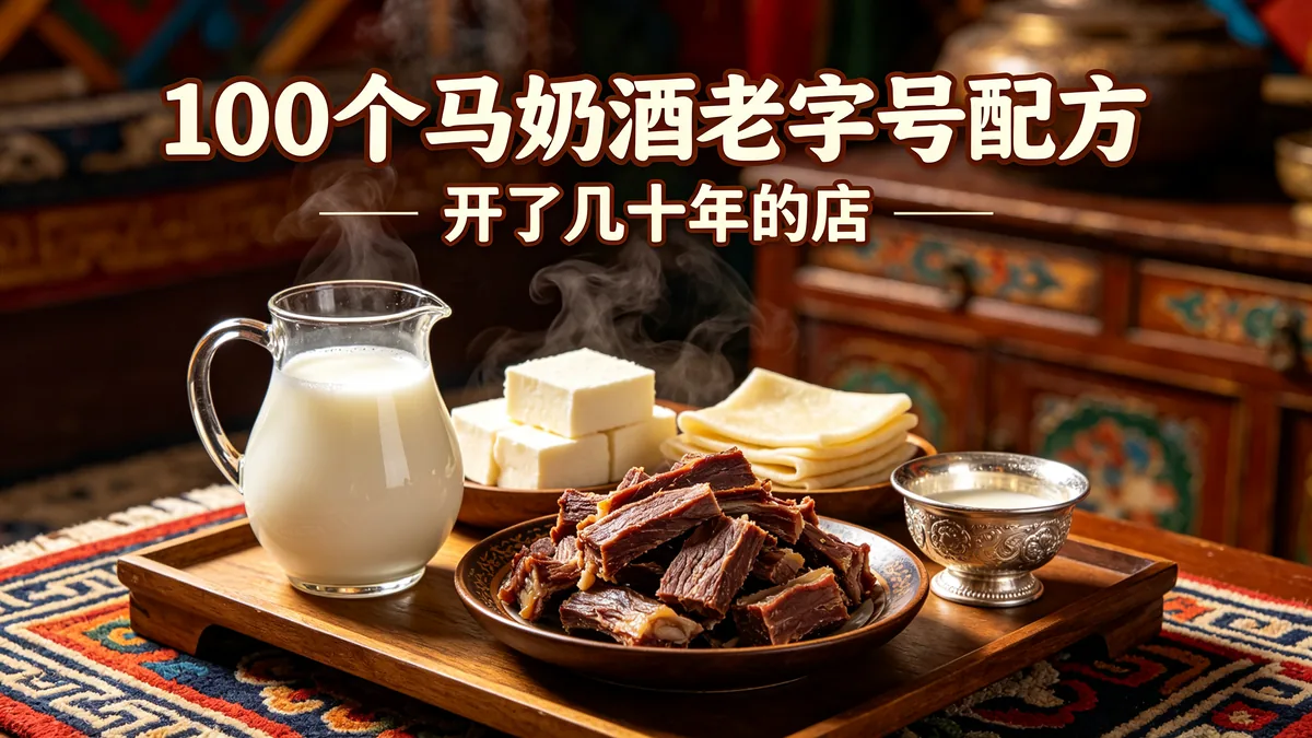 100个马奶酒老字号配方 开了几十年的店