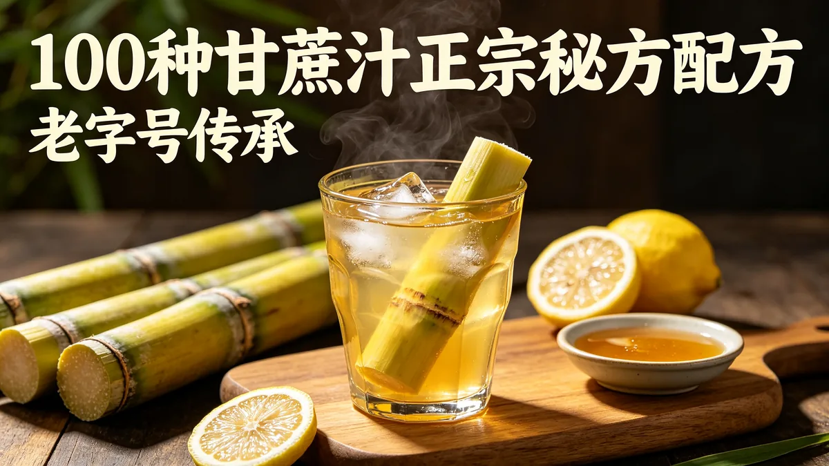 100种甘蔗汁正宗秘方配方 老字号传承