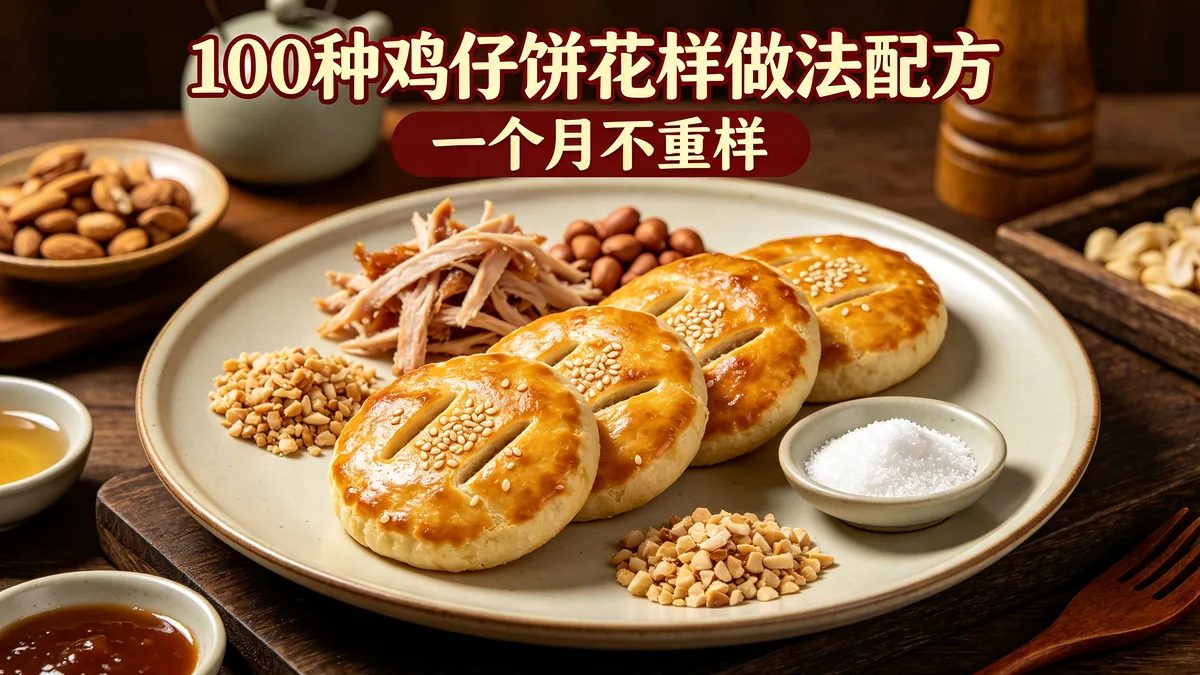 100种鸡仔饼花样做法配方 一个月不重样