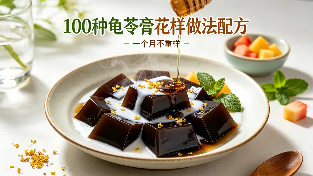 100种龟苓膏花样做法配方 一个月不重样