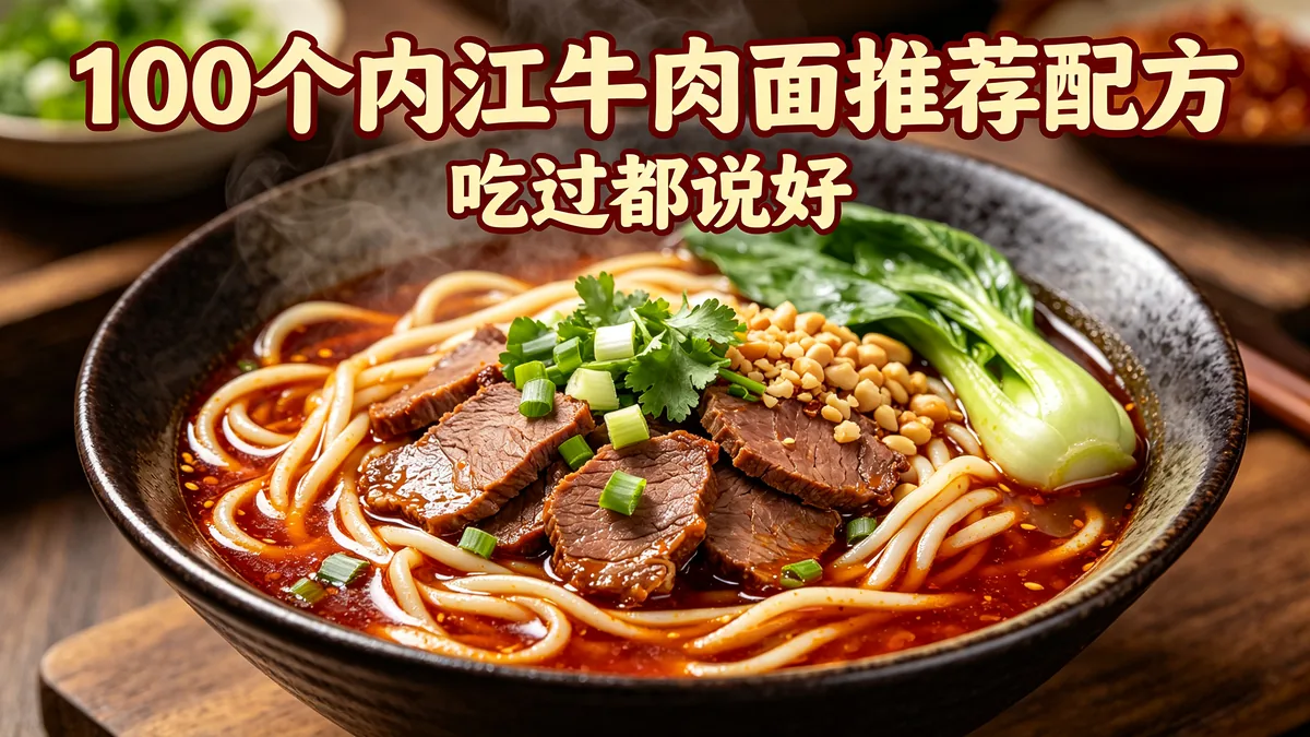 100个内江牛肉面推荐配方 吃过都说好