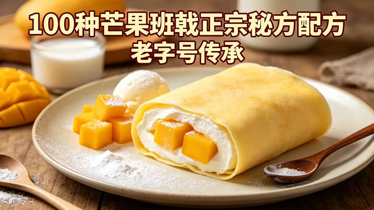 100种芒果班戟正宗秘方配方 老字号传承