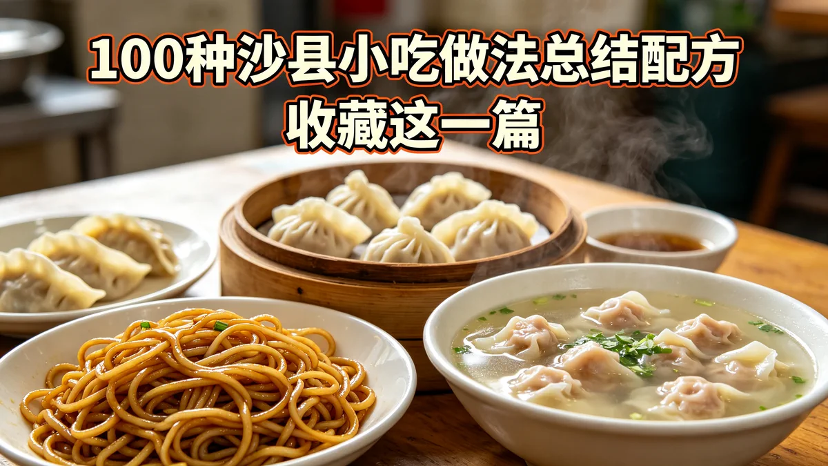 100种沙县小吃做法总结配方 收藏这一篇