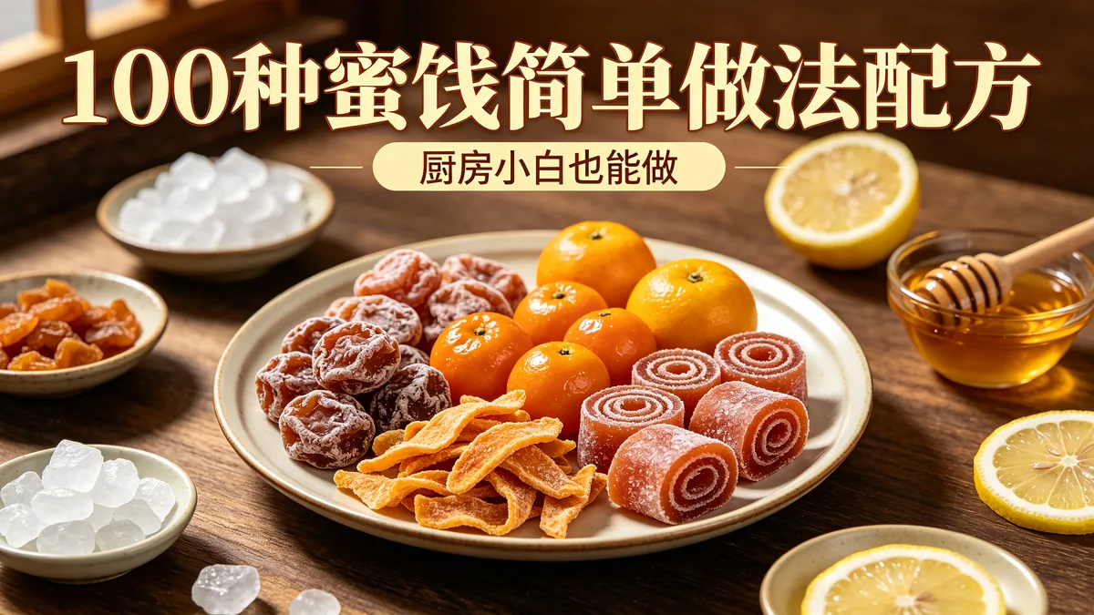 100种蜜饯简单做法配方 厨房小白也能做