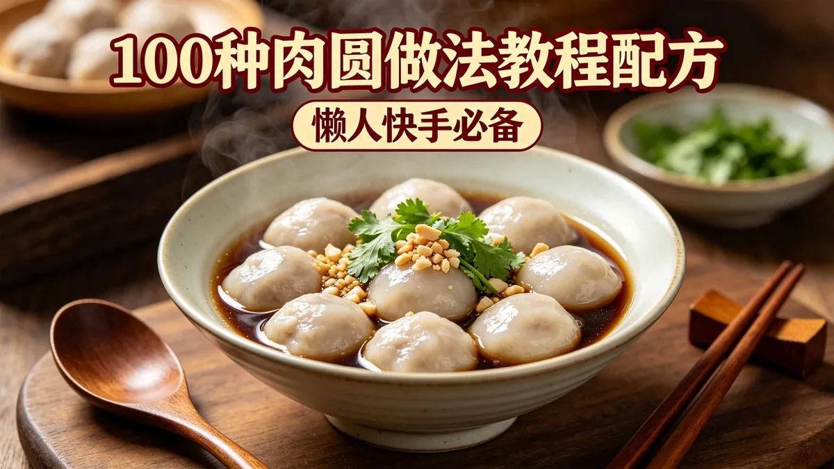 100种肉圆做法教程配方 懒人快手必备