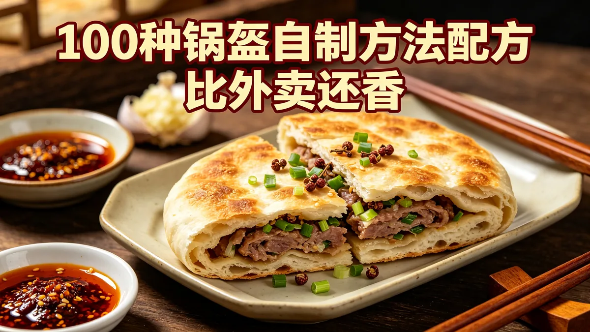100种锅盔自制方法配方 比外卖还香