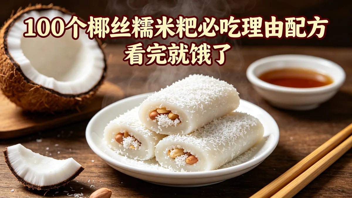100个椰丝糯米粑必吃理由配方 看完就饿了