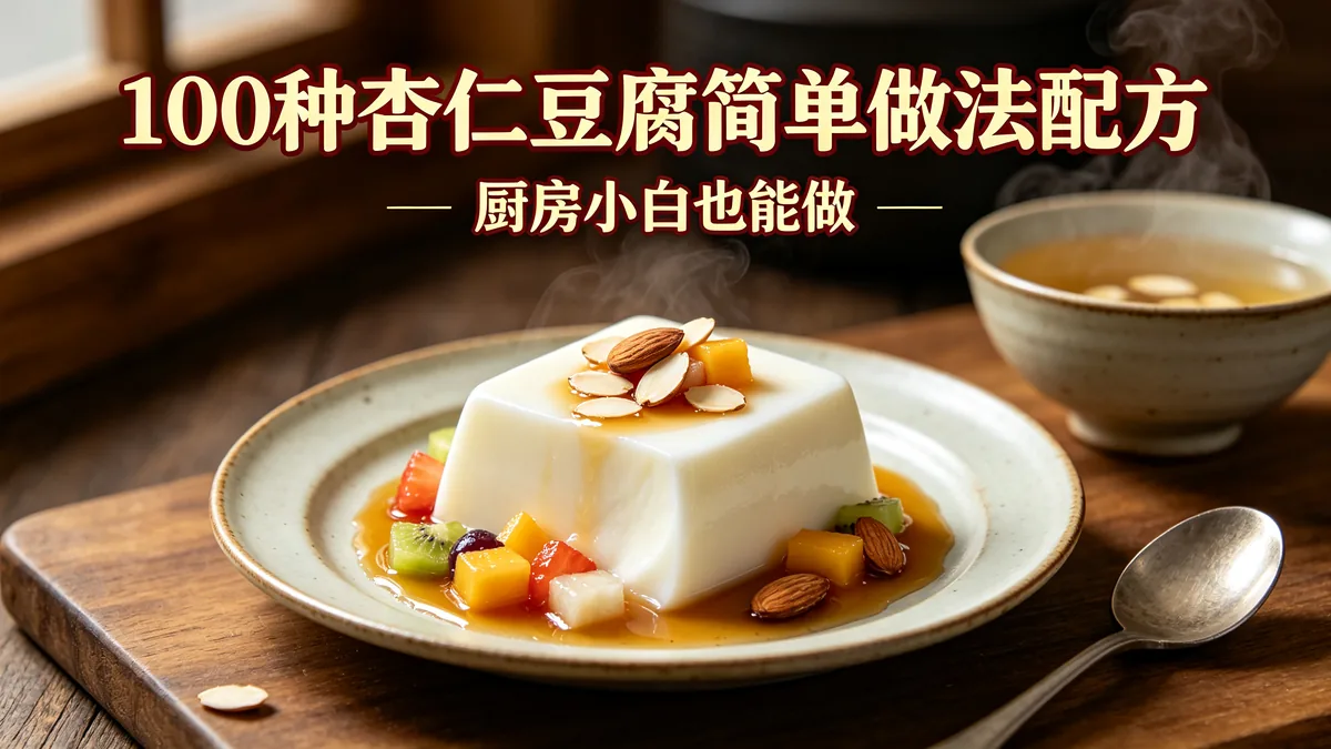 100种杏仁豆腐简单做法配方 厨房小白也能做