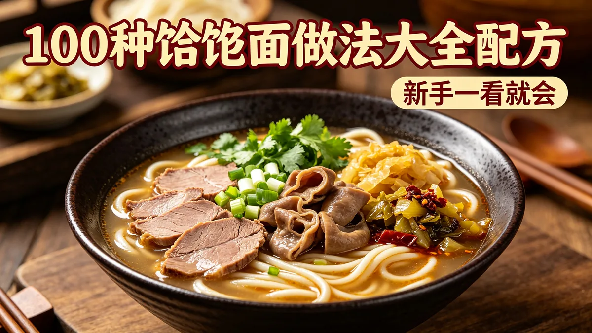 100种饸饹面做法大全配方 新手一看就会