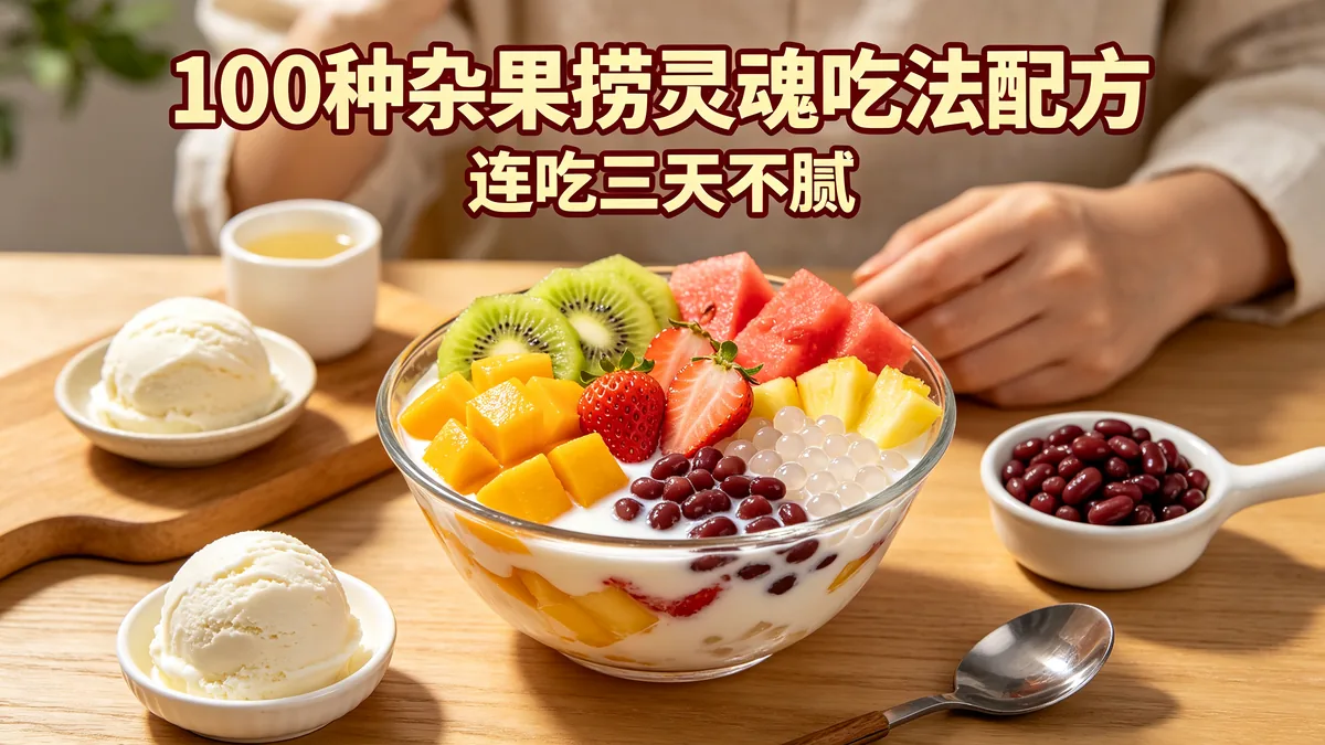 100种杂果捞灵魂吃法配方 连吃三天不腻