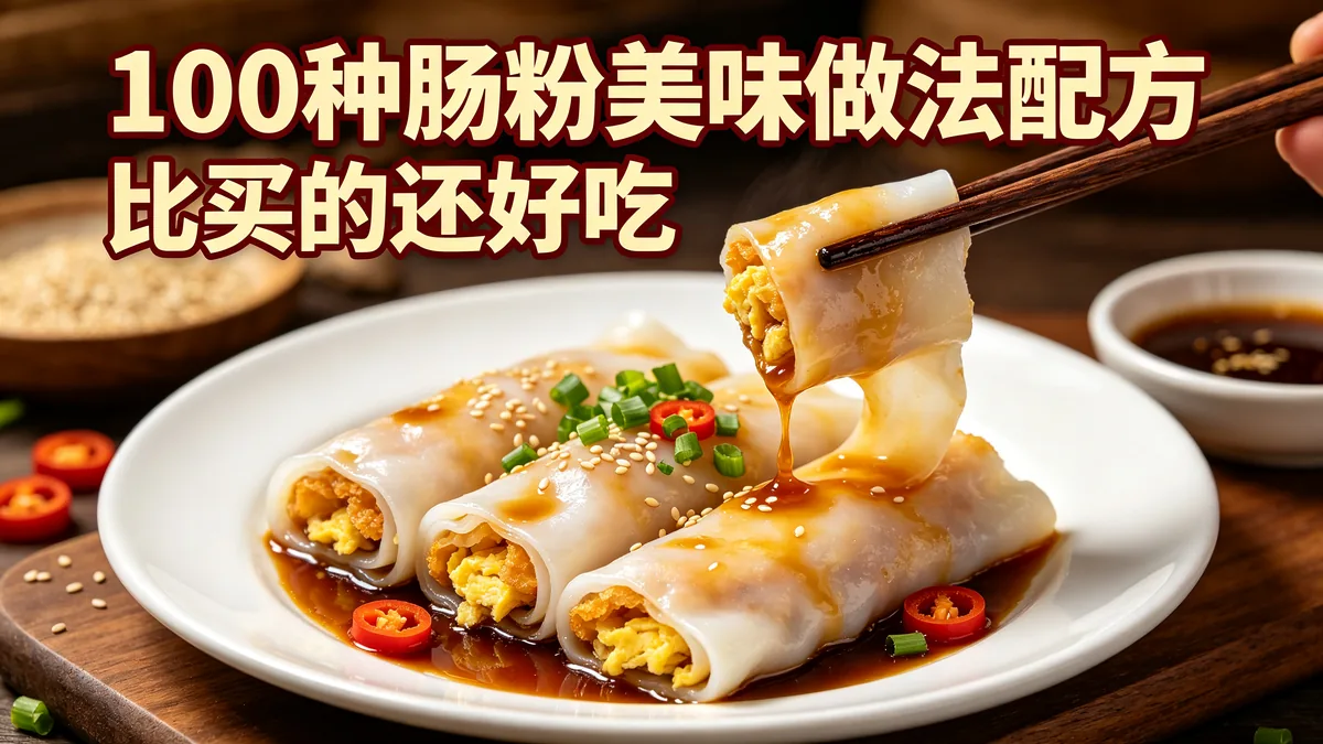 100种肠粉美味做法配方 比买的还好吃