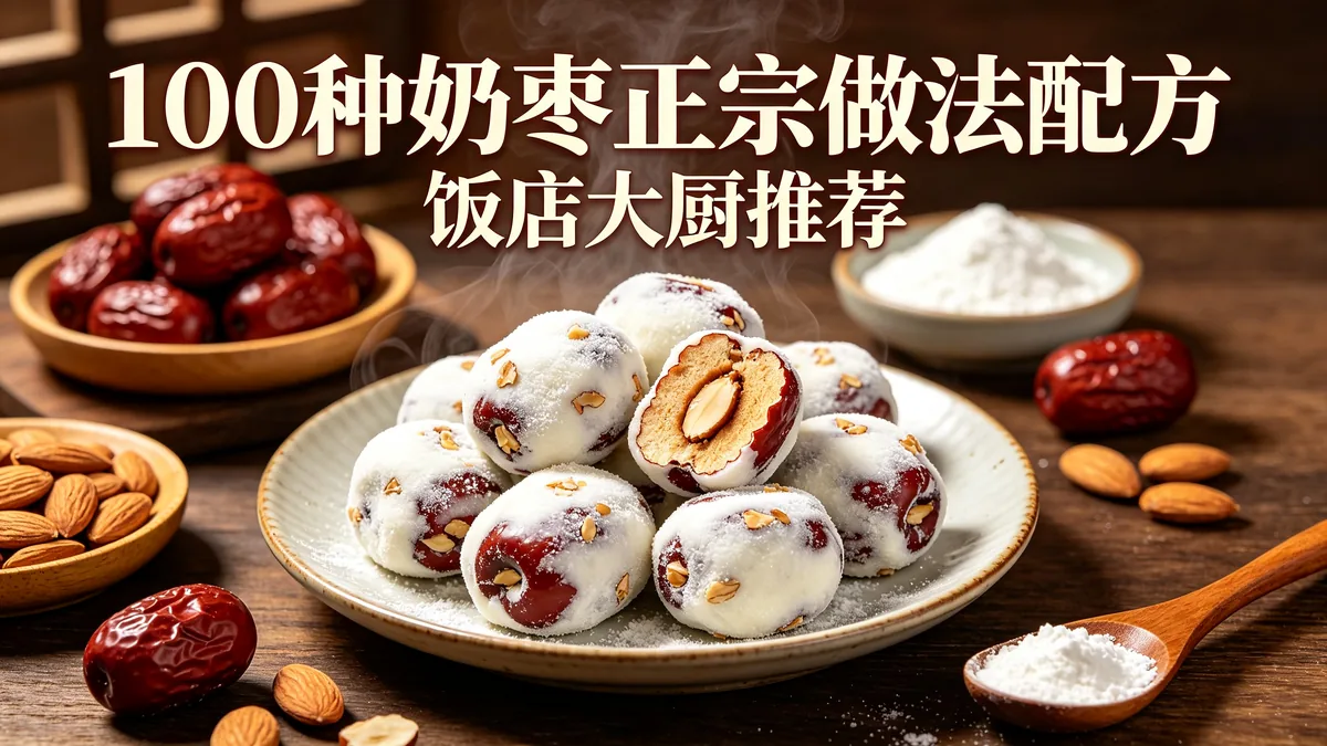 100种奶枣正宗做法配方 饭店大厨推荐