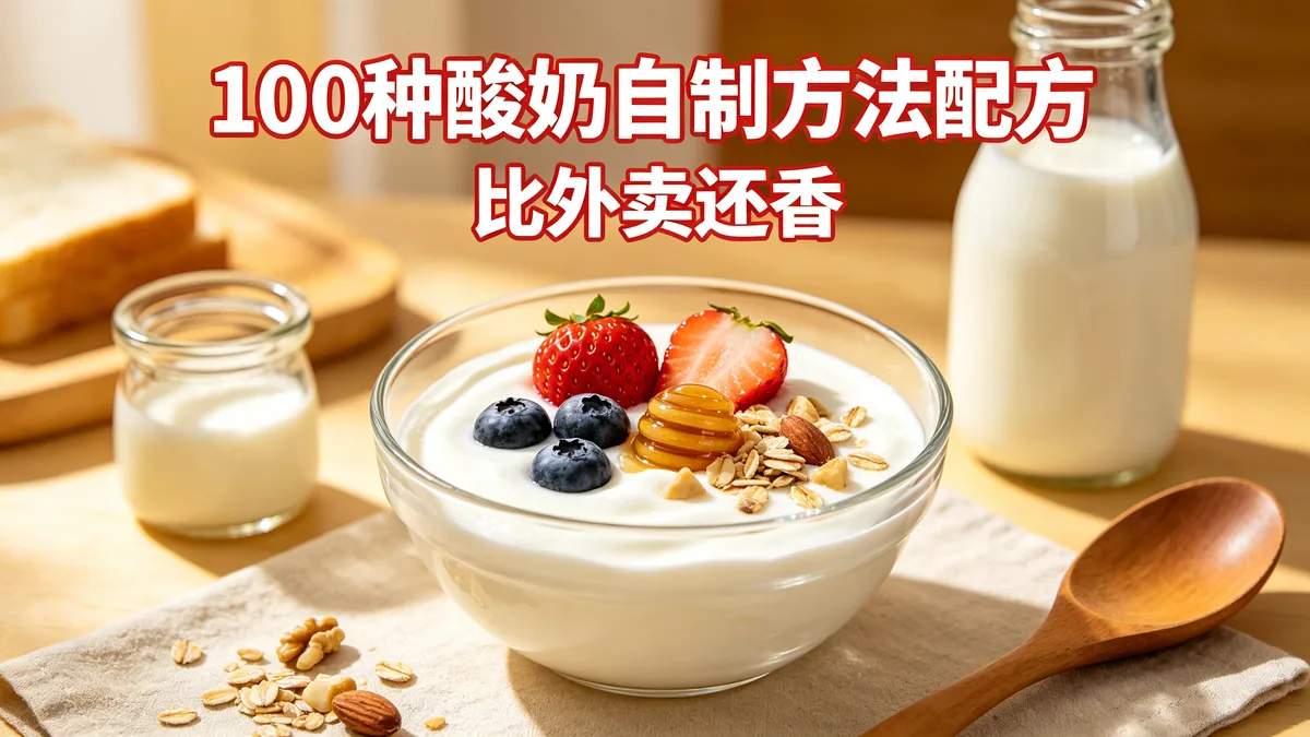 100种酸奶自制方法配方 比外卖还香