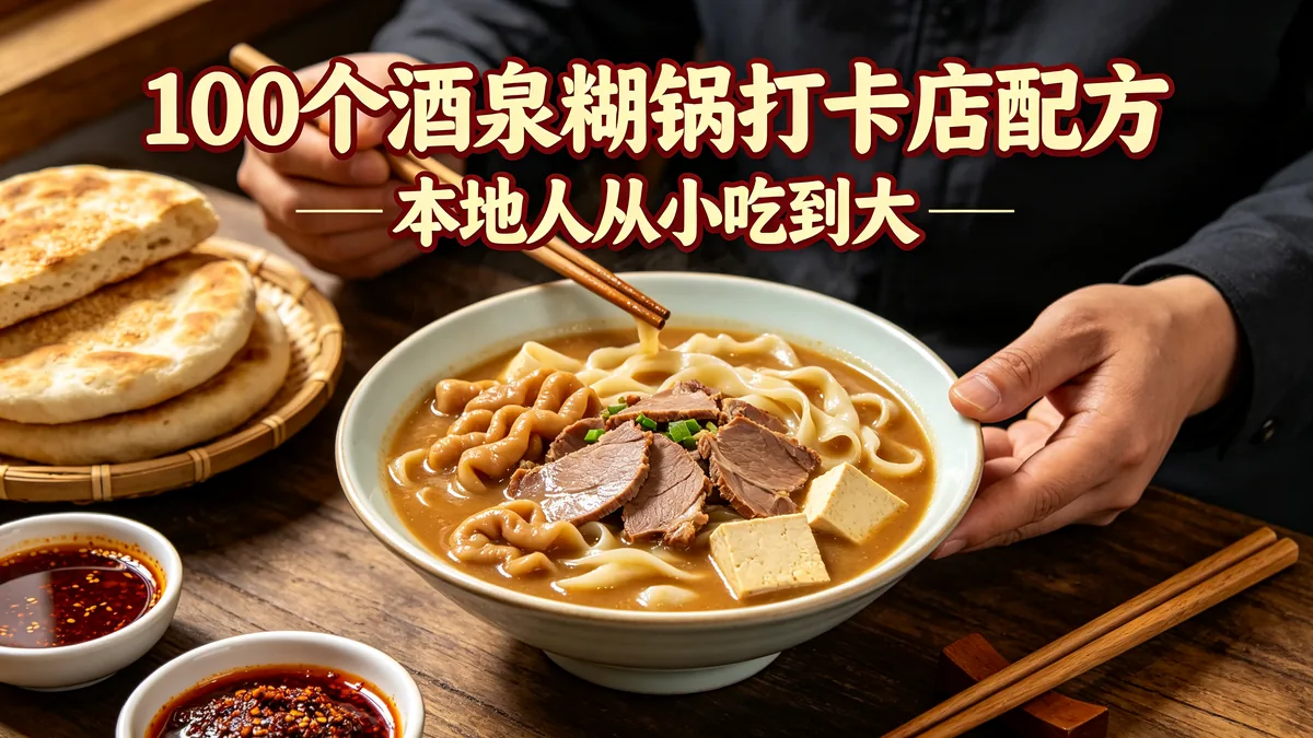 100个酒泉糊锅打卡店配方 本地人从小吃到大