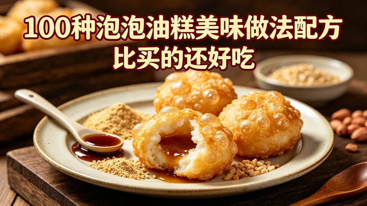 100种泡泡油糕美味做法配方 比买的还好吃