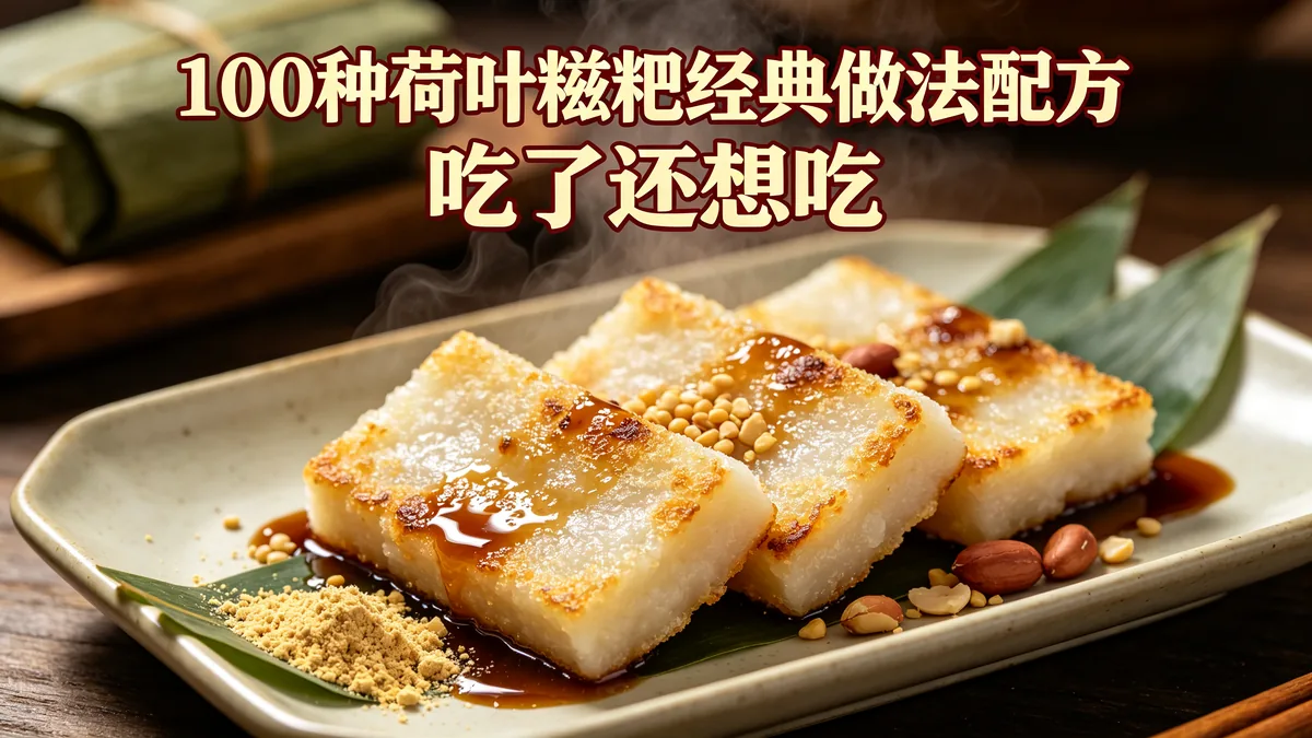 100种荷叶糍粑经典做法配方 吃了还想吃