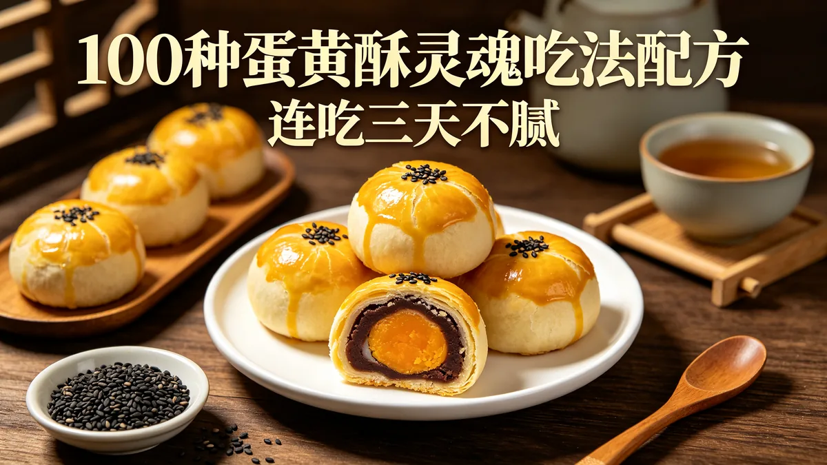 100种蛋黄酥灵魂吃法配方 连吃三天不腻