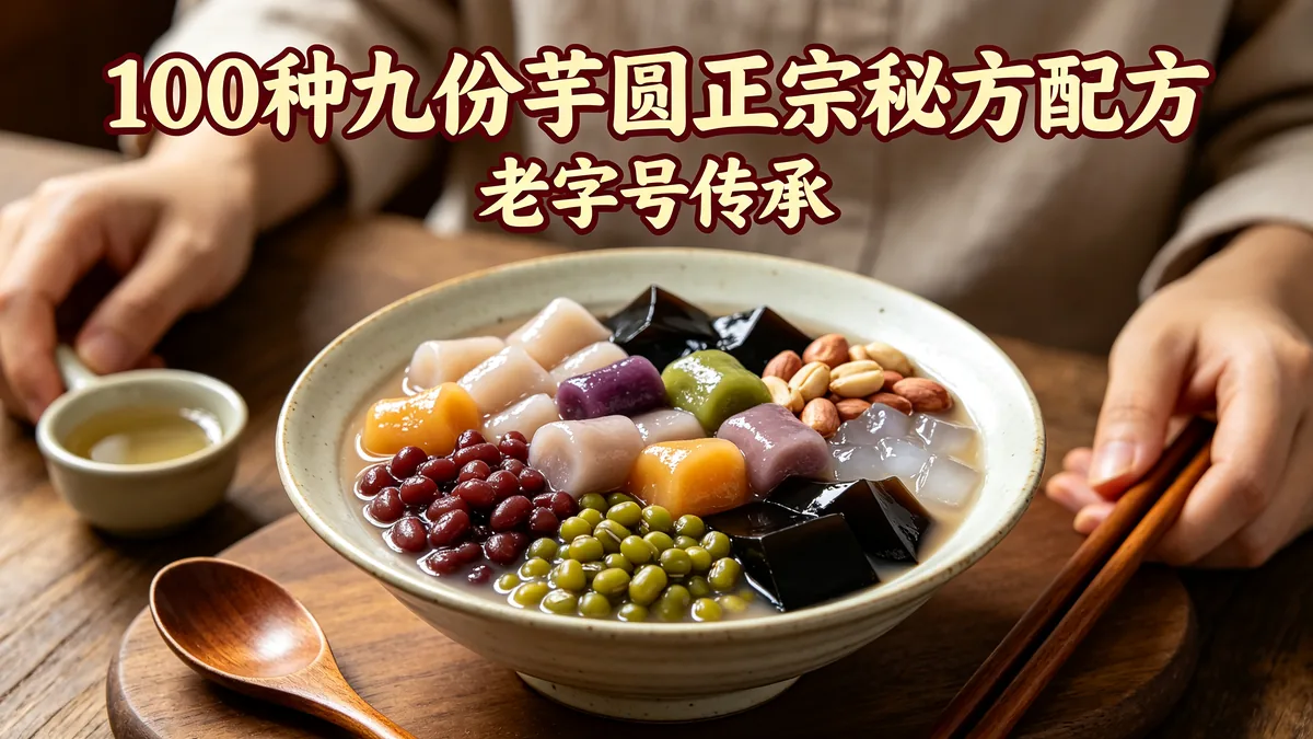 100种九份芋圆正宗秘方配方 老字号传承