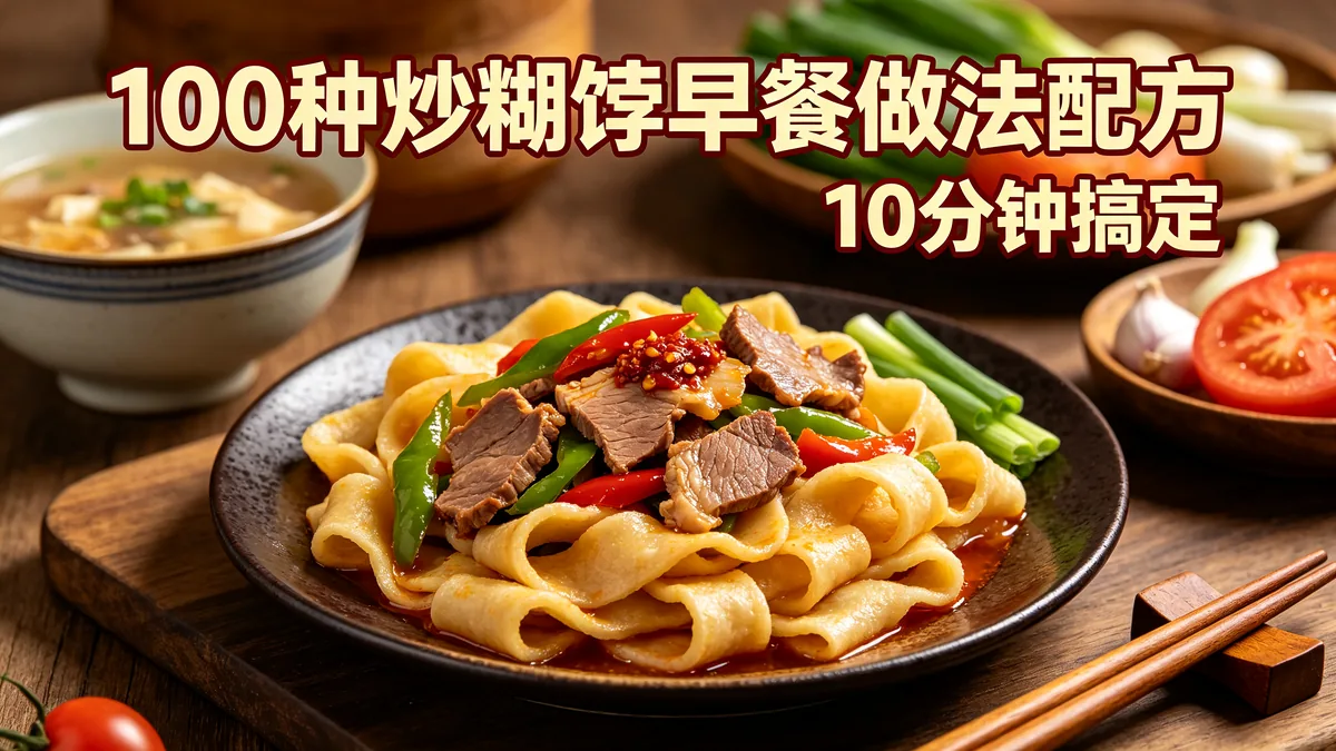 100种炒糊饽早餐做法配方 10分钟搞定