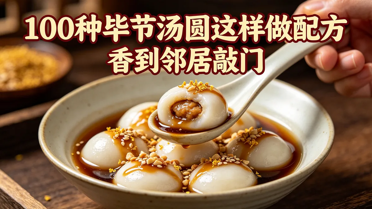 100种毕节汤圆这样做配方 香到邻居敲门