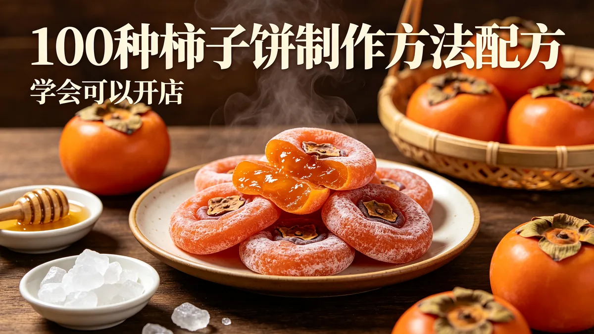 100种柿子饼制作方法配方 学会可以开店