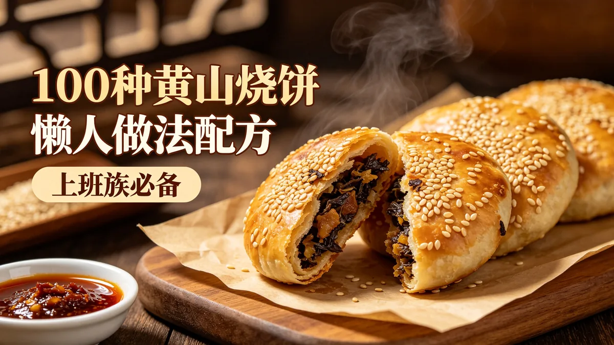 100种黄山烧饼懒人做法配方 上班族必备