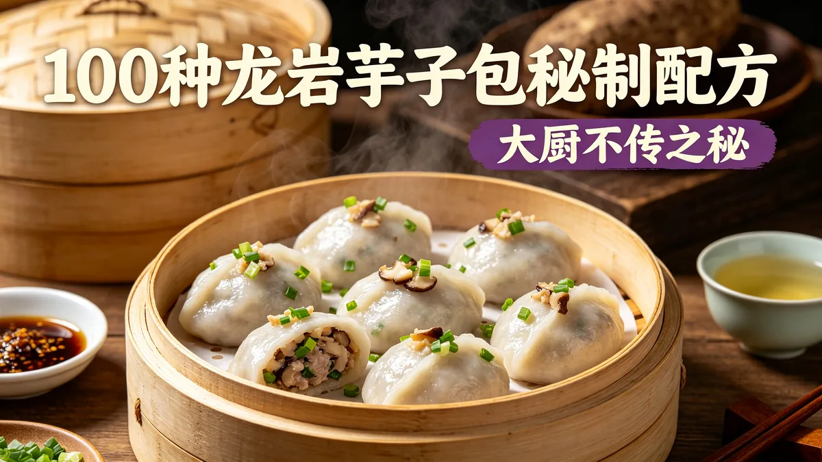 100种龙岩芋子包秘制配方 大厨不传之秘