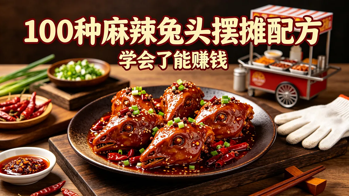 100种麻辣兔头摆摊配方 学会了能赚钱