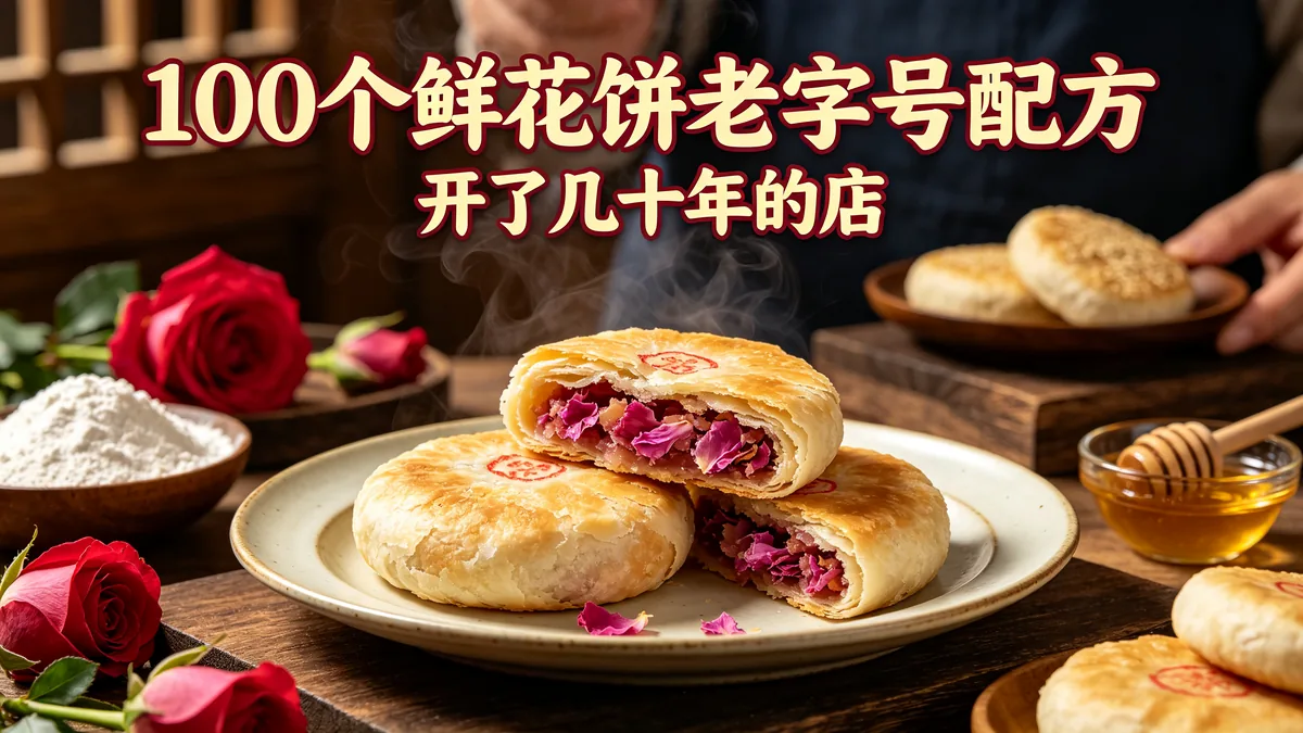 100个鲜花饼老字号配方 开了几十年的店