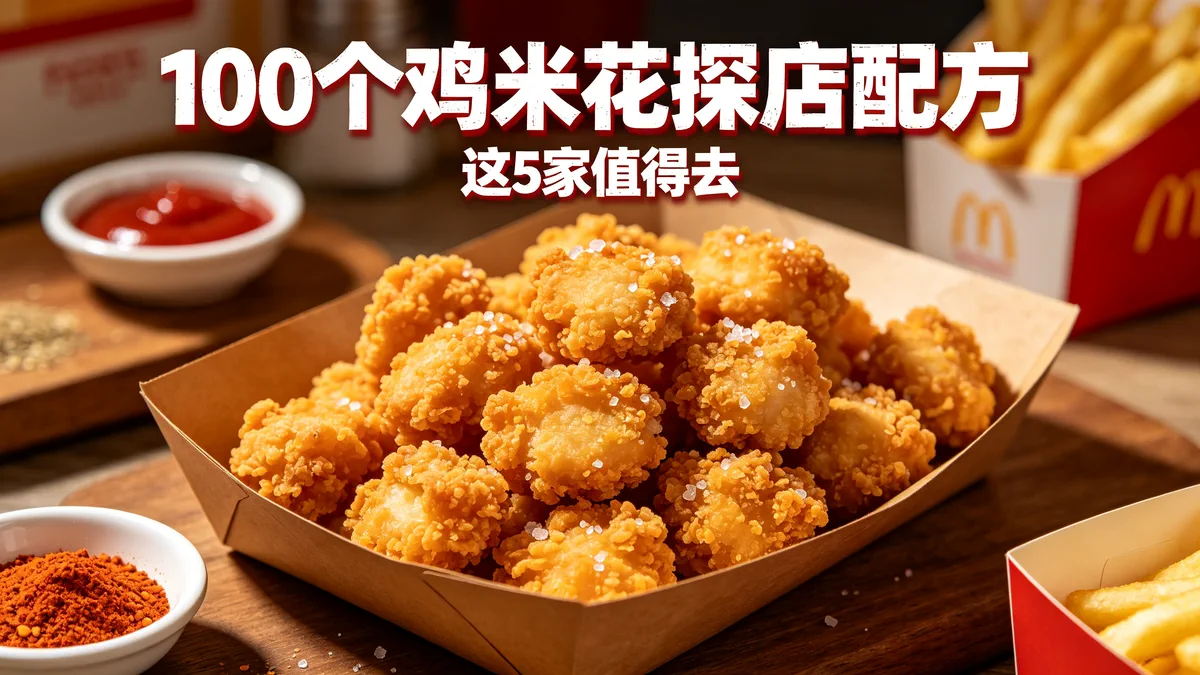 100个鸡米花探店配方 这5家值得去