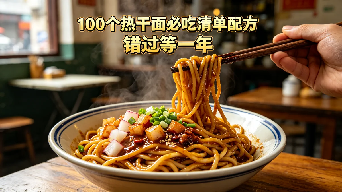 100个热干面必吃清单配方 错过等一年