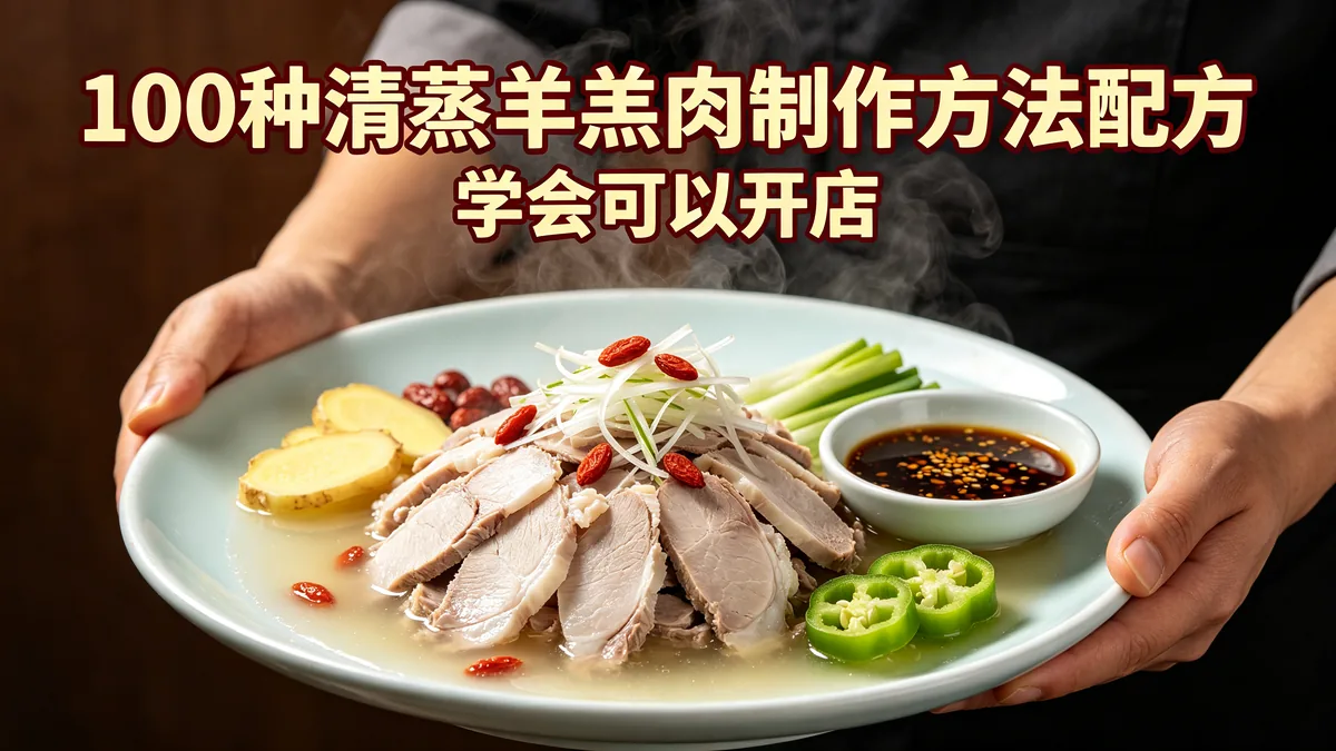 100种清蒸羊羔肉制作方法配方 学会可以开店