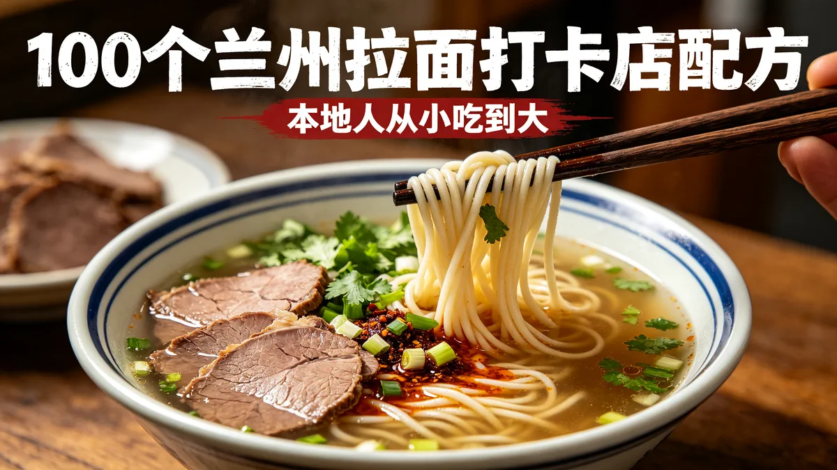 100个兰州拉面打卡店配方 本地人从小吃到大