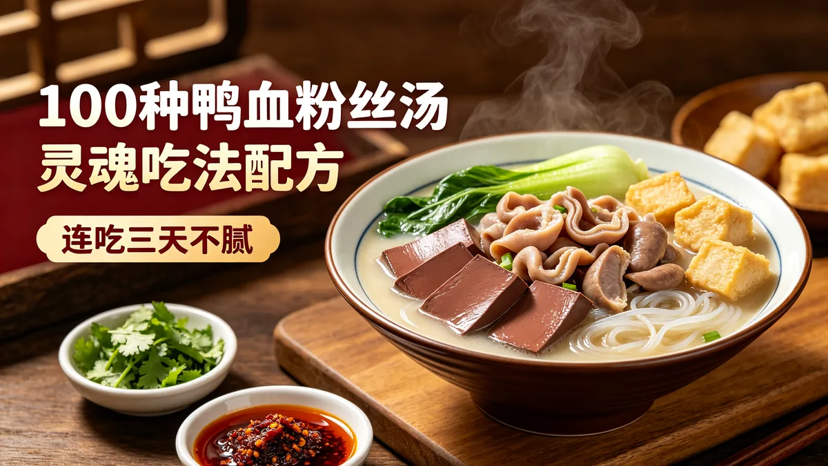 100种鸭血粉丝汤灵魂吃法配方 连吃三天不腻
