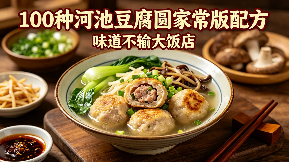 100种河池豆腐圆家常版配方 味道不输大饭店