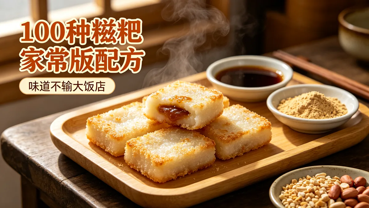 100种糍粑家常版配方 味道不输大饭店