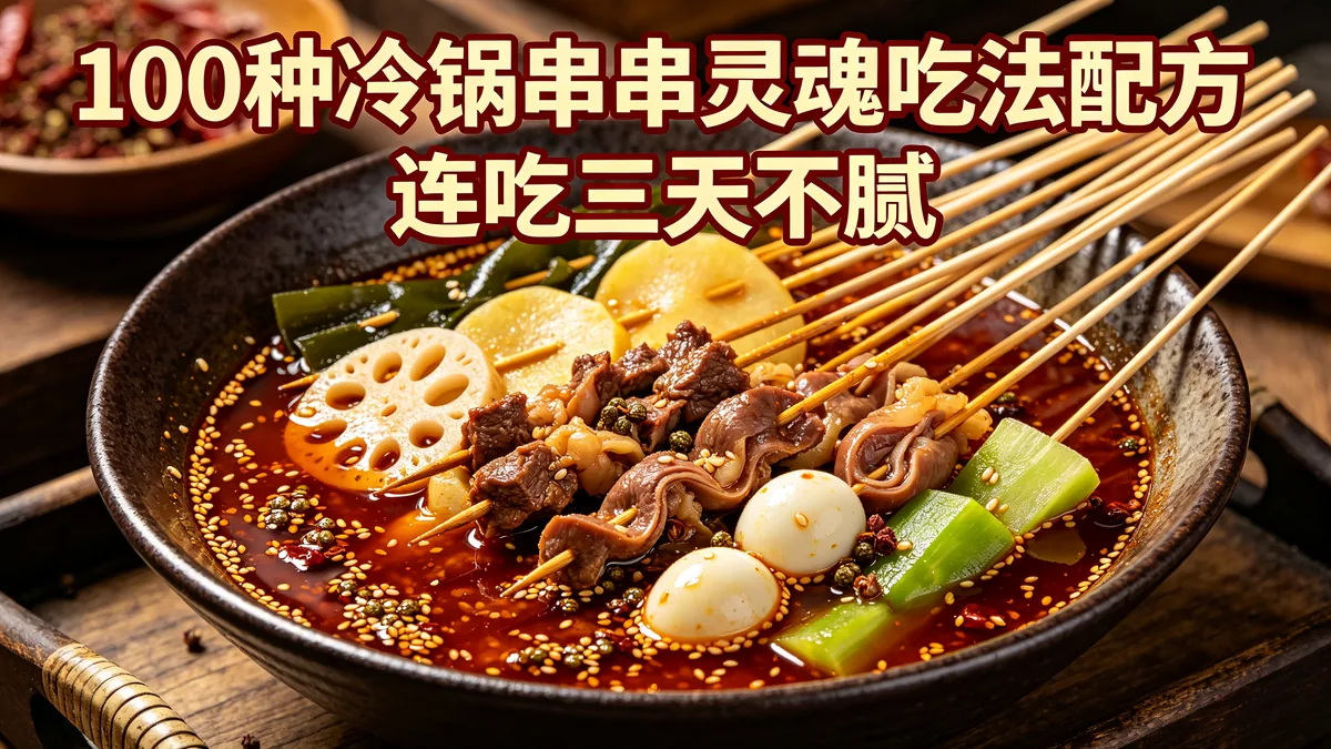 100种冷锅串串灵魂吃法配方 连吃三天不腻