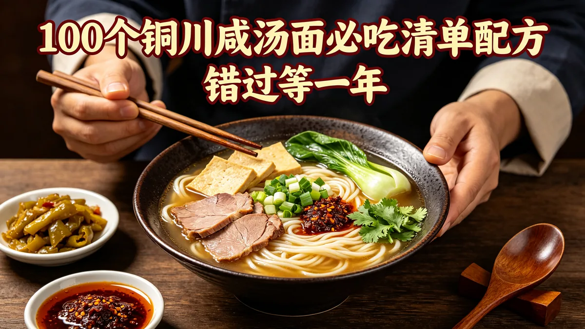 100个铜川咸汤面必吃清单配方 错过等一年
