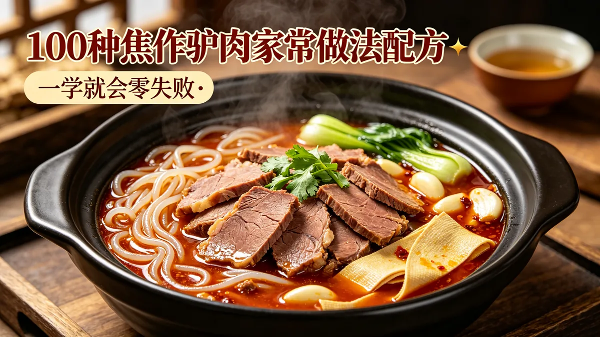 100种焦作驴肉家常做法配方 一学就会零失败