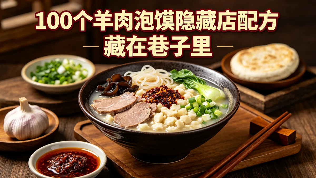 100个羊肉泡馍隐藏店配方 藏在巷子里