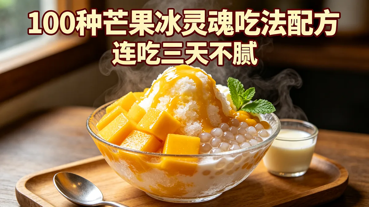 100种芒果冰灵魂吃法配方 连吃三天不腻