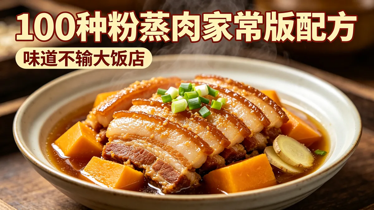 100种粉蒸肉家常版配方 味道不输大饭店