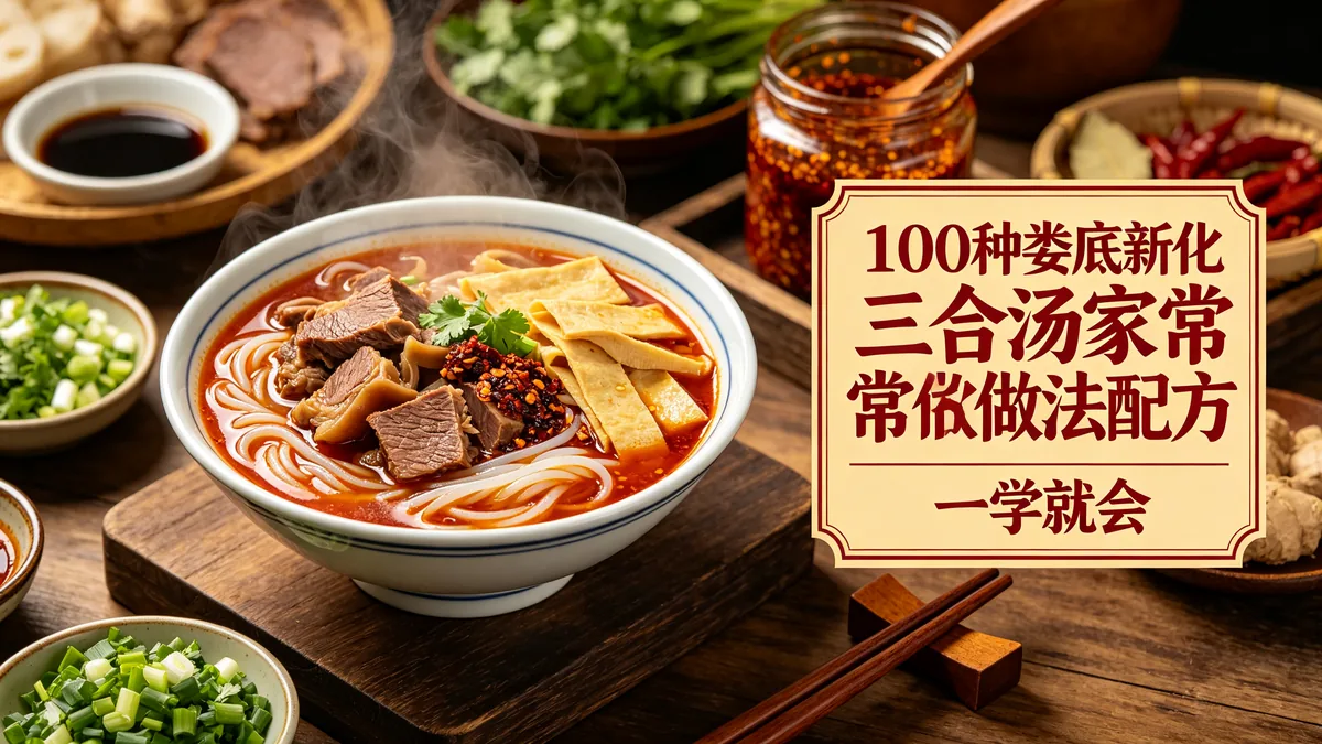 100种娄底新化三合汤家常做法配方 一学就会