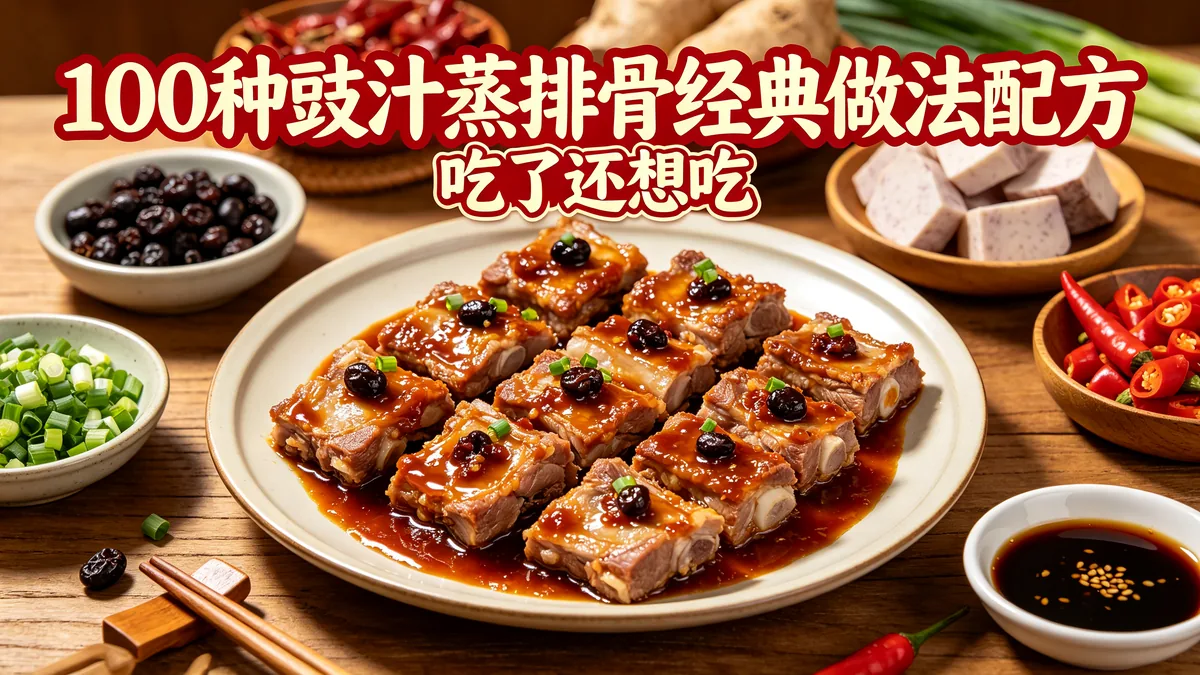 100种豉汁蒸排骨经典做法配方 吃了还想吃