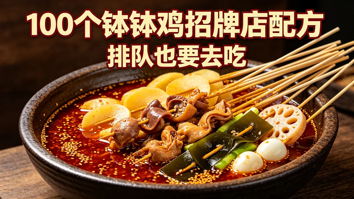 100个钵钵鸡招牌店配方 排队也要去吃