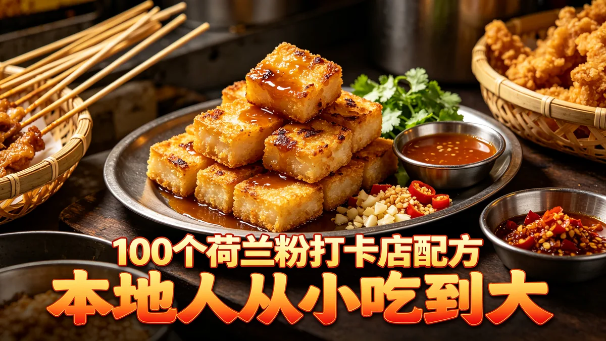 100个荷兰粉打卡店配方 本地人从小吃到大