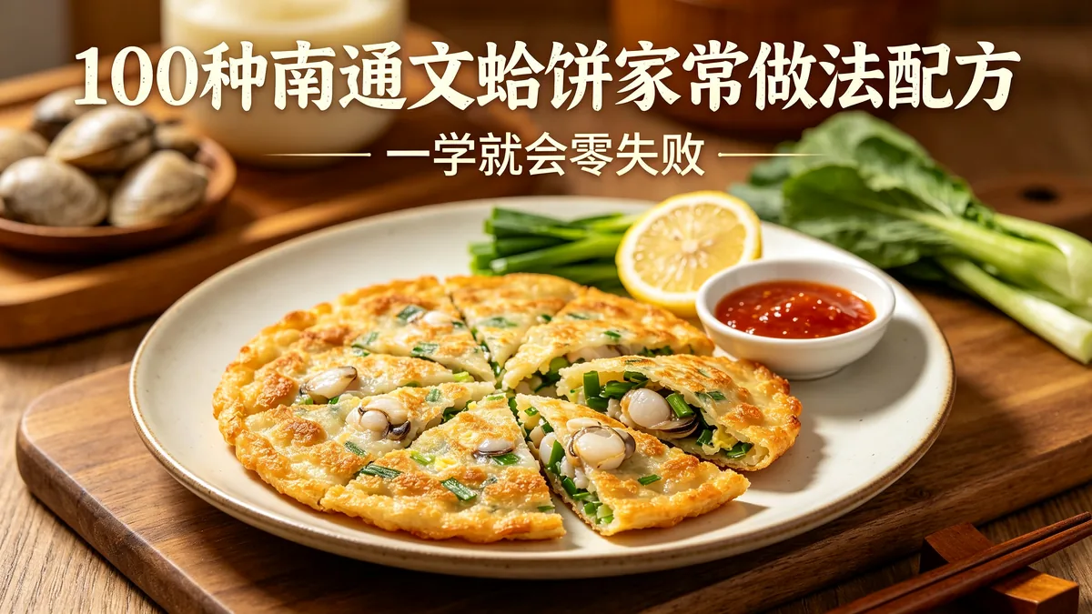 100种南通文蛤饼家常做法配方 一学就会零失
