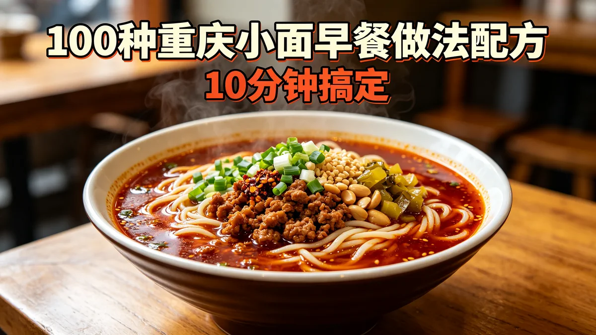 100种重庆小面早餐做法配方 10分钟搞定