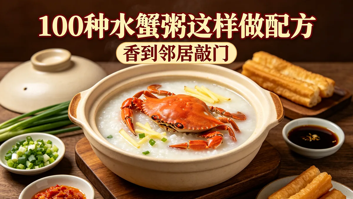 100种水蟹粥这样做配方 香到邻居敲门